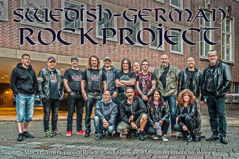 Deutsch-Schwedisches Rockprojekt mit Rebels, Hekatomb und Shiloblaengare